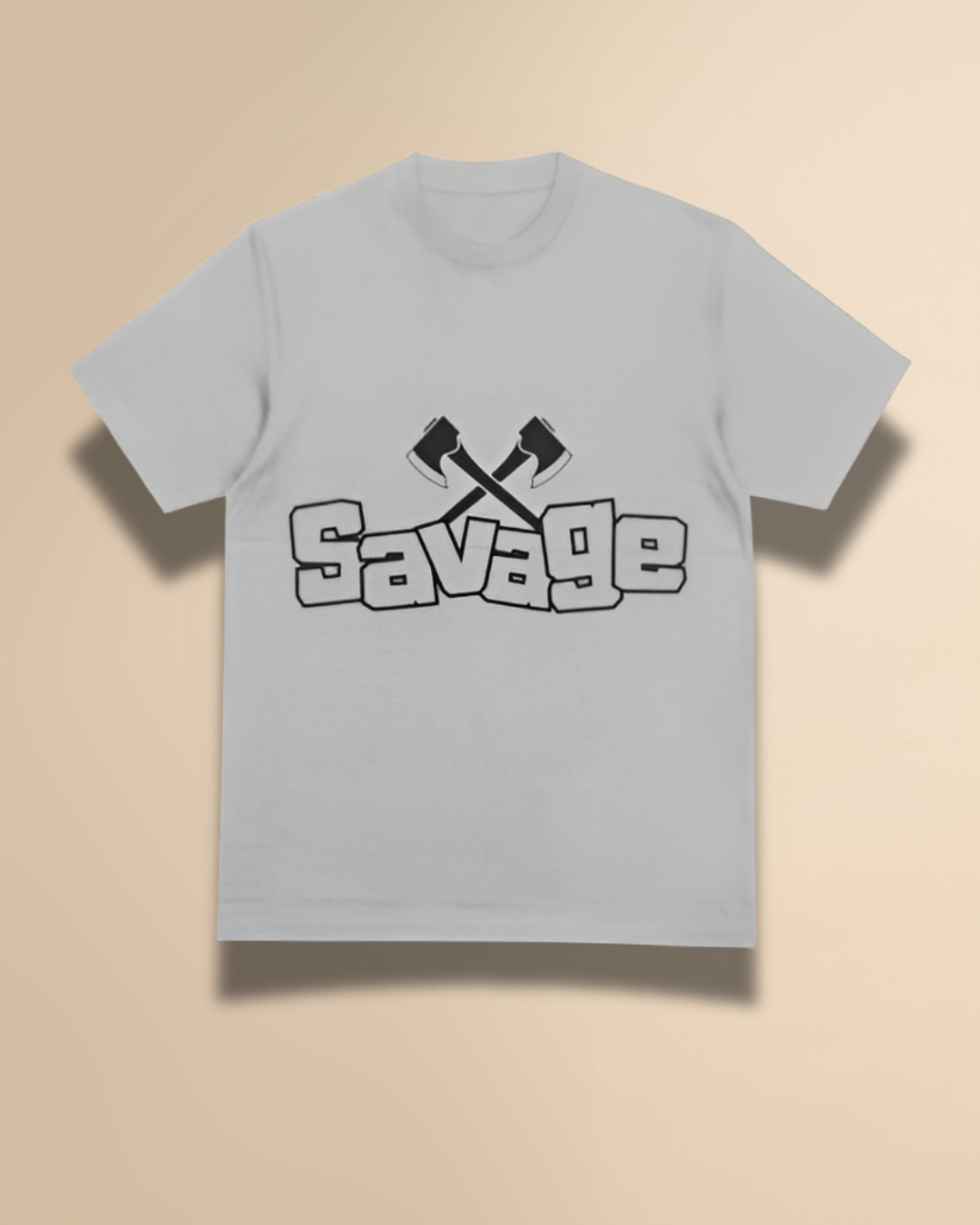 Savage Printed Tee | Grey
