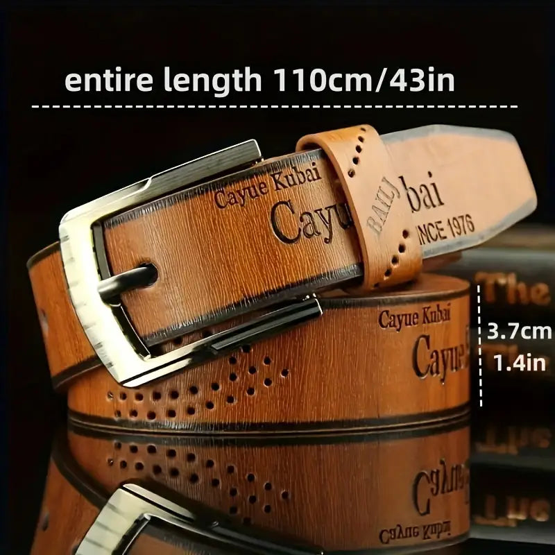 Men's Faux Leather Belt