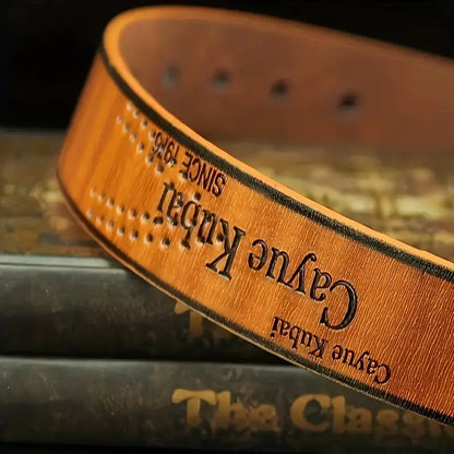 Men's Faux Leather Belt