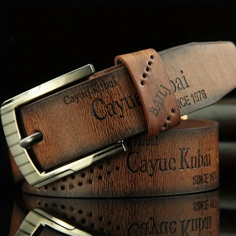 Men's Faux Leather Belt