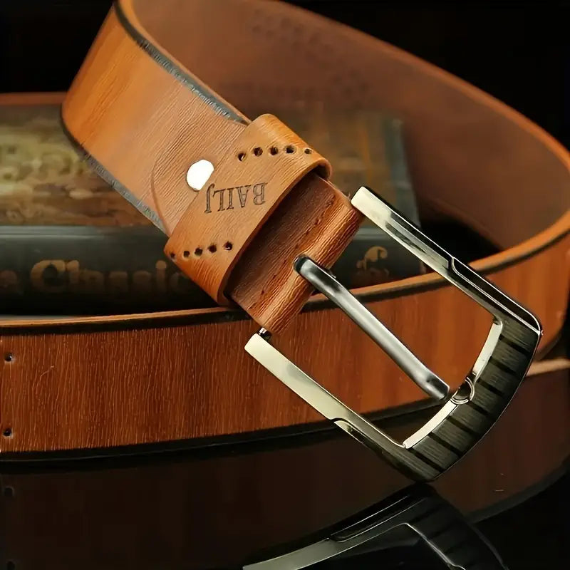 Men's Faux Leather Belt