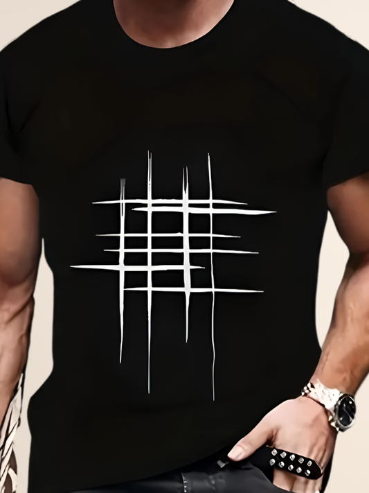 Men's Geometric Printed Tee