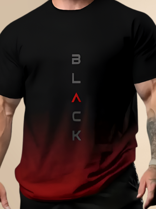 Gradient "Black" Printed Tee