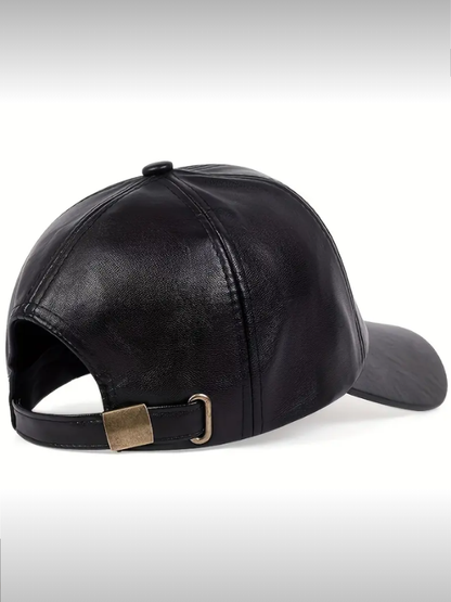 PU Leather Baseball Cap