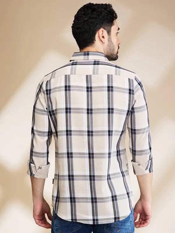 FunkyVibes Men's Checkered - Top Shirt