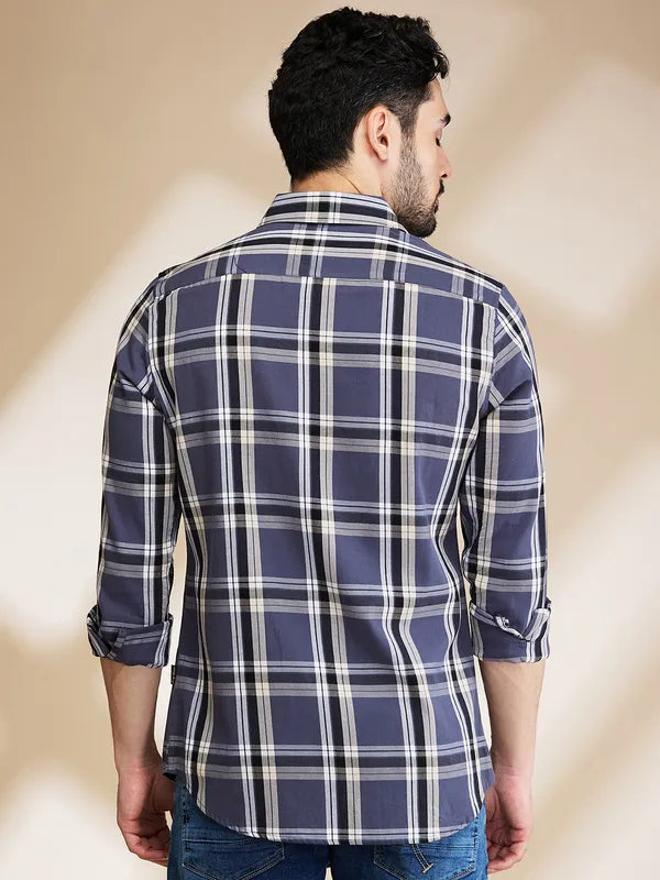 FunkyVibes Men's Checkered - Top Shirt