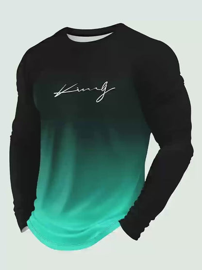 Gradient "King" Printed Tee