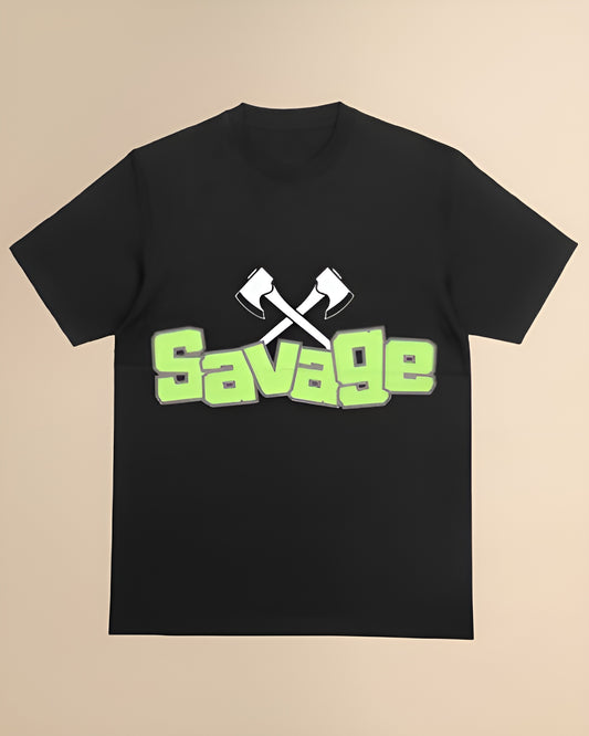 Savage Printed Tee | Black