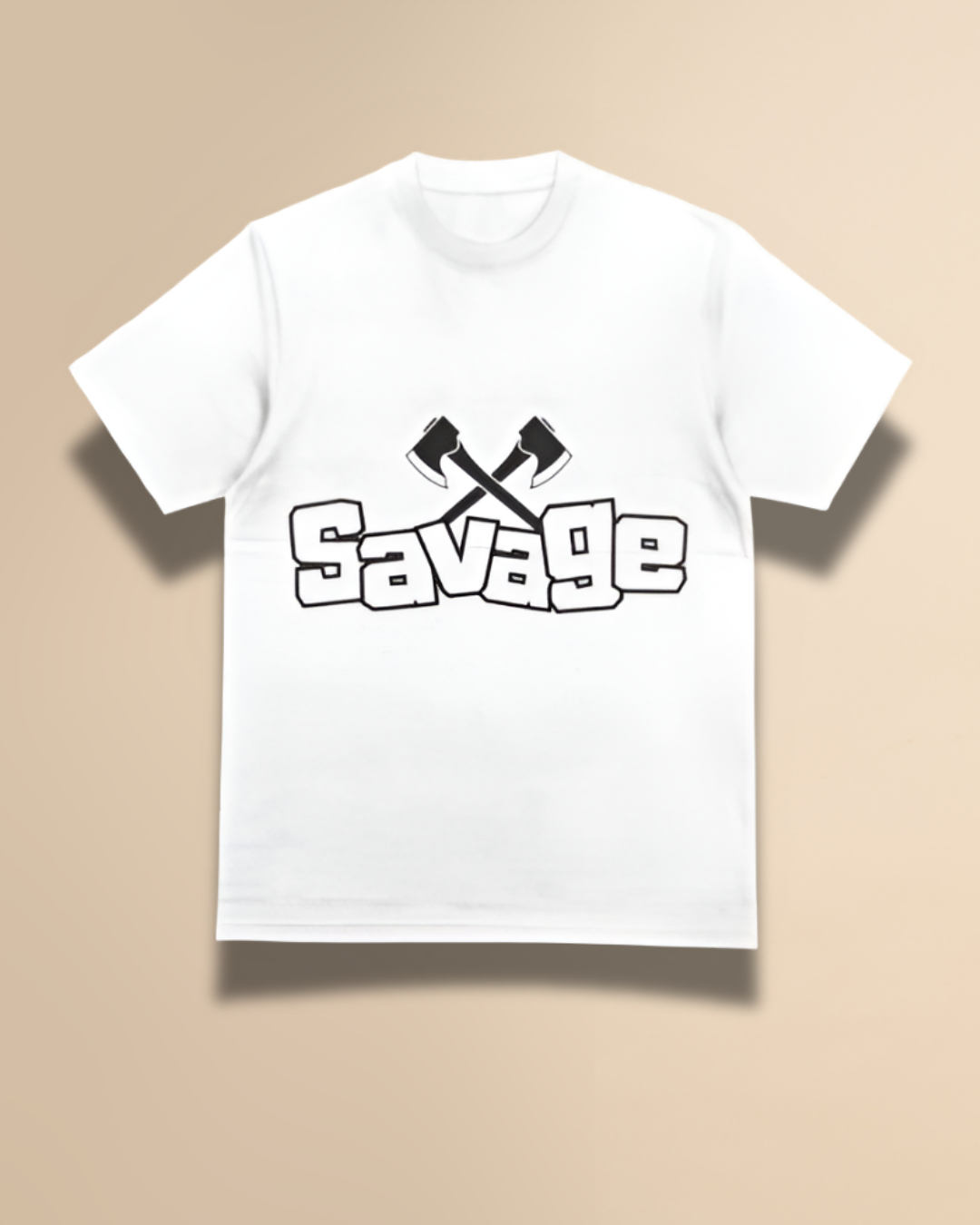Savage Printed Tee | White